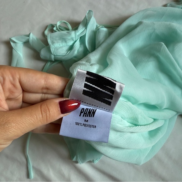 PANN Blue Ruffle Mini Dress - Picture 4 of 9